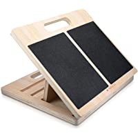Navaris Tabla de estiramientos - tablero para ejercicios de rehabilitación - tabla antideslizante de madera para estirar…